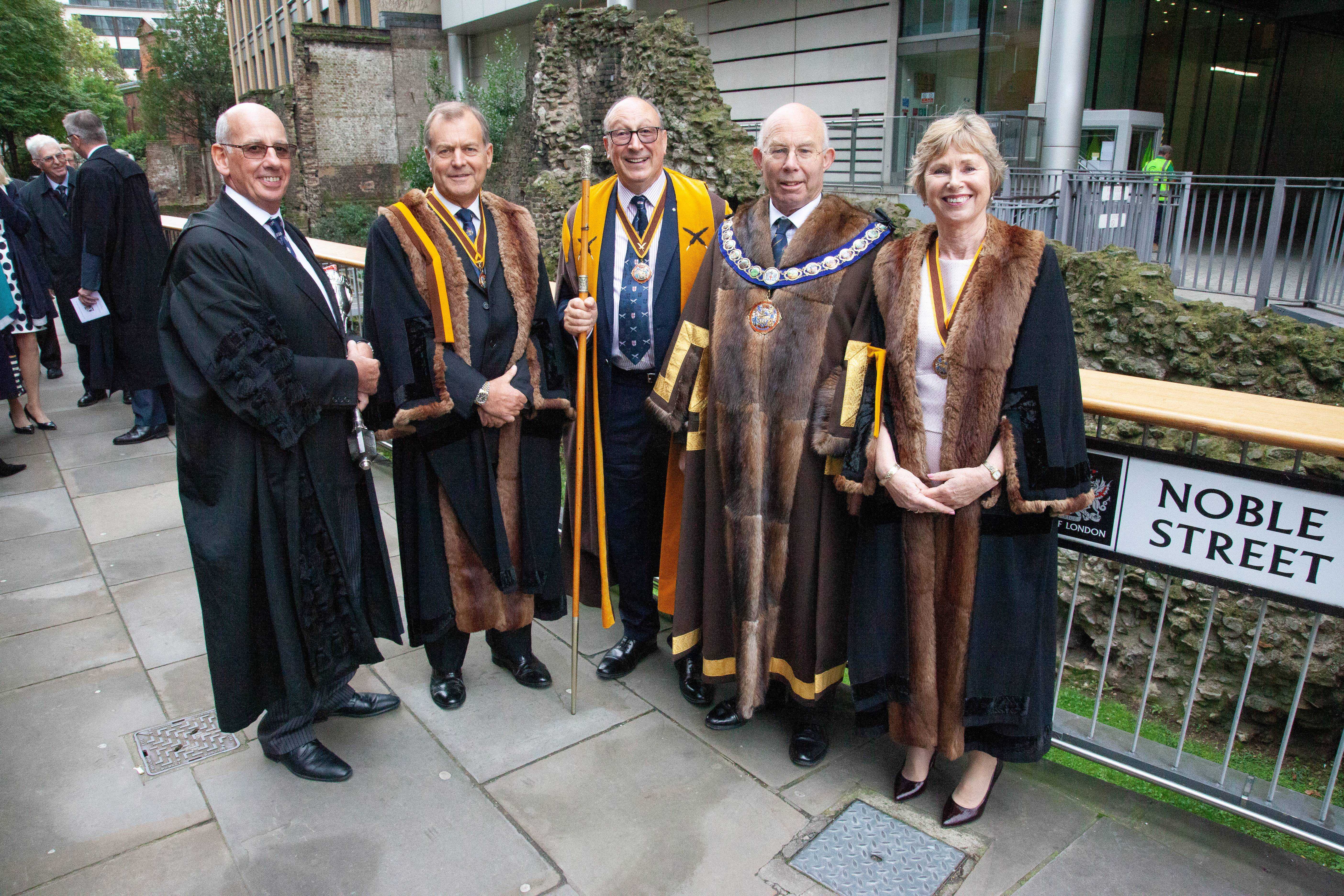 Master 2019/20 David Bolton with Wardens and Clerk