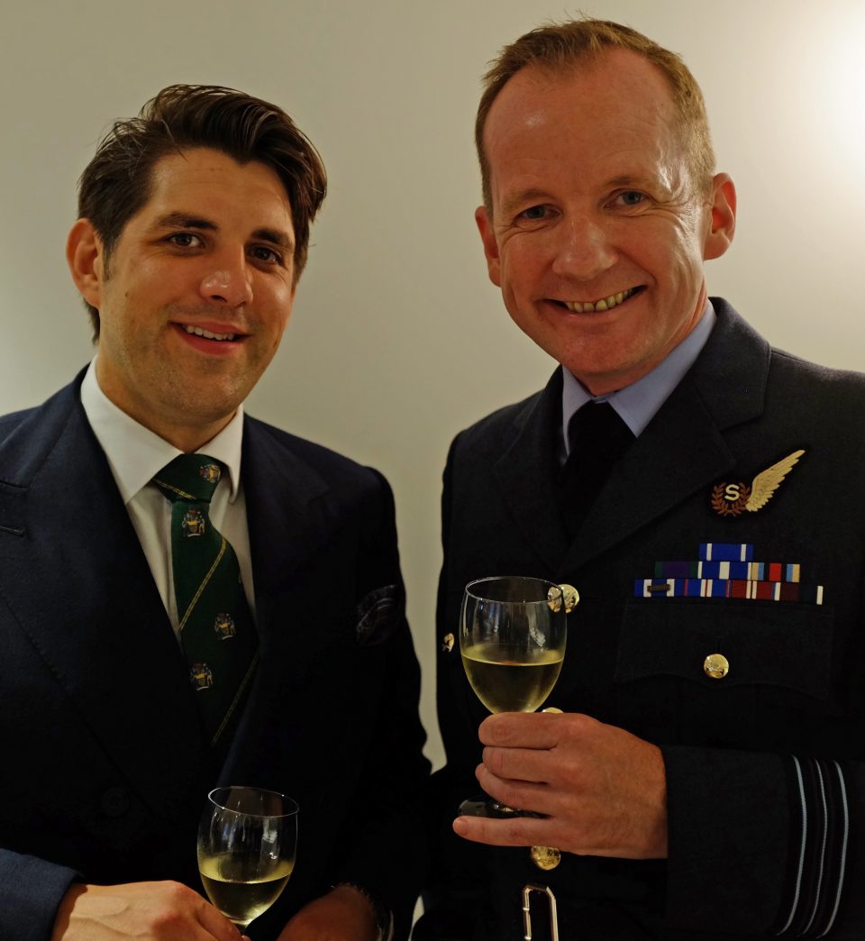 Peter Wiggins-Davies and Squadron Leader Dave McRitchie